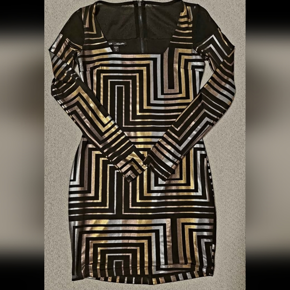 Bebe Metallic Mini Dress